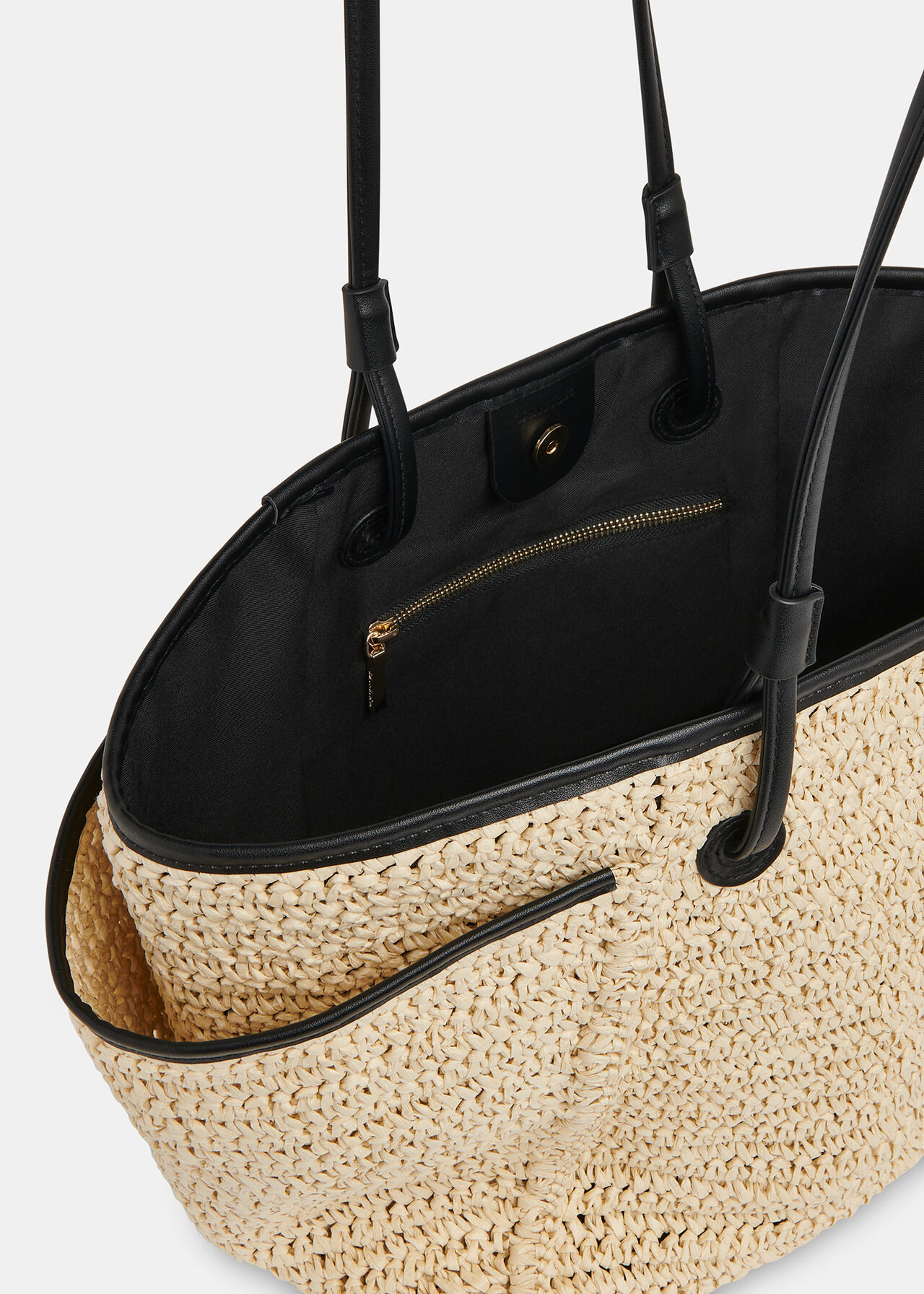 Zoelle Straw Tote Bag
