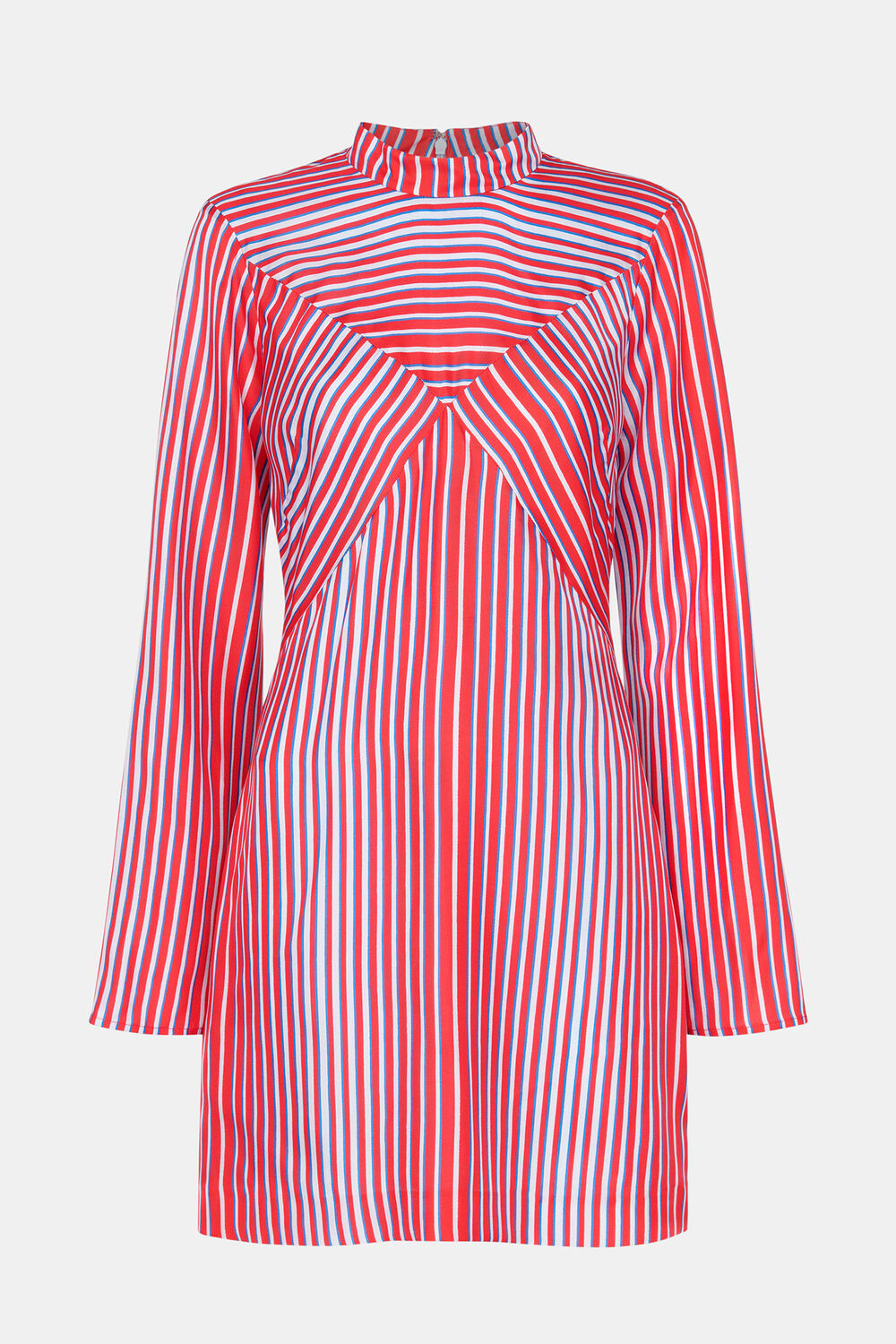 Multicolour Tangle Stripe Silk Mix Dress