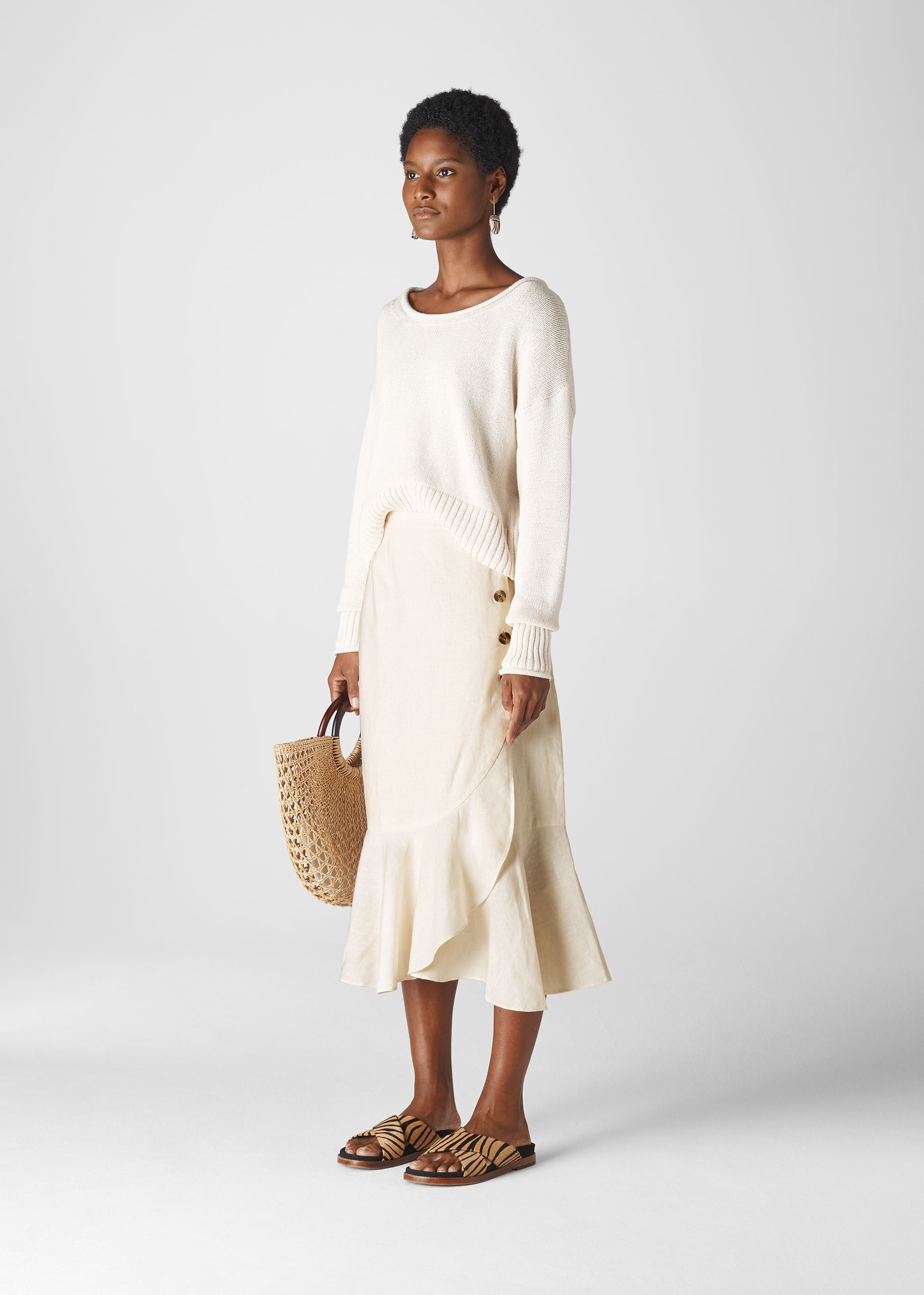 Whistles white on sale linen dress
