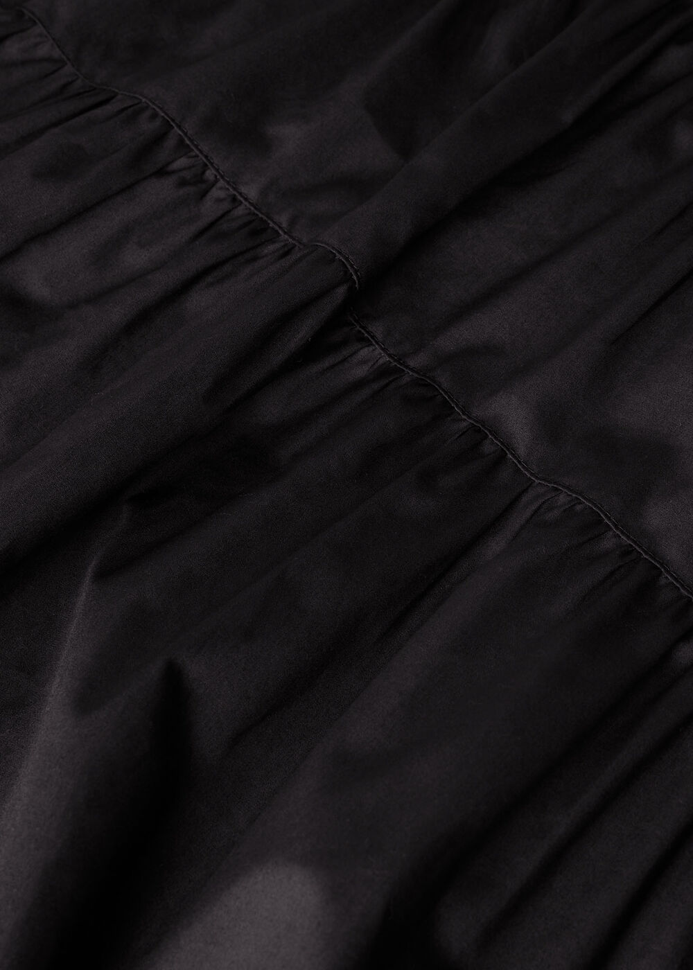 Tier Hem Cotton Skirt