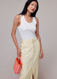 Flo Denim Midi Skirt