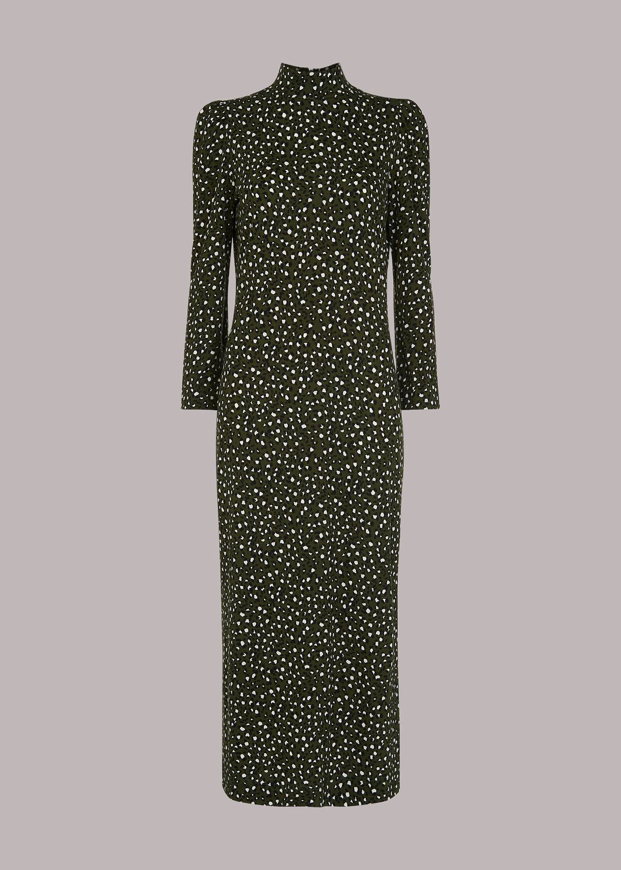 Wild Leopard Jersey Midi Dress