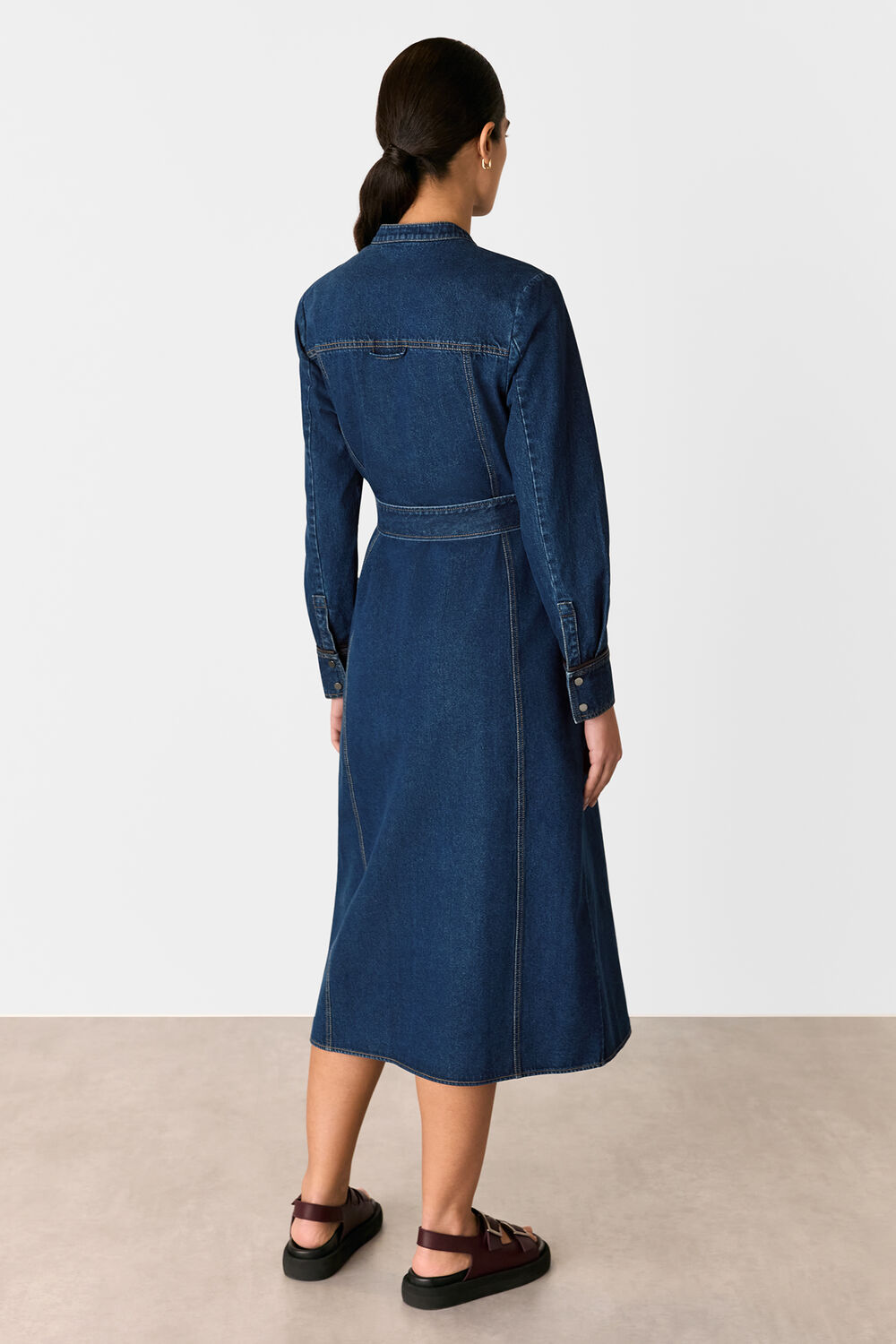 Myra Denim Midi Dress