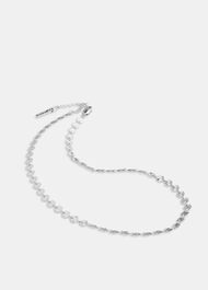 Textured Circle Chain Necklace