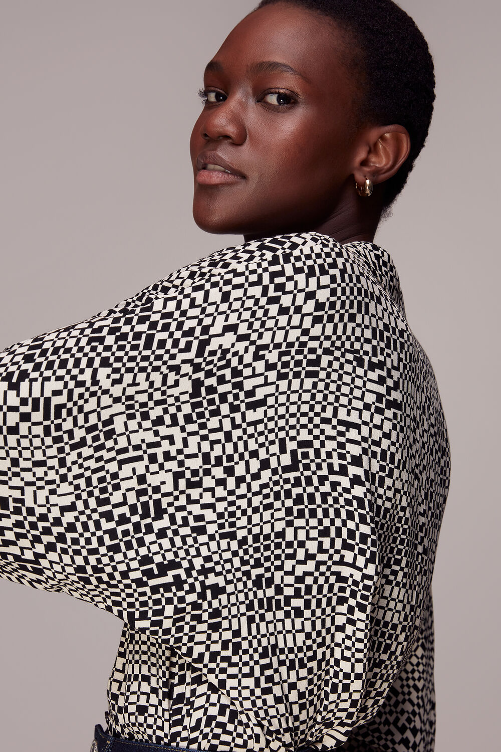Checkerboard Ramona Blouse