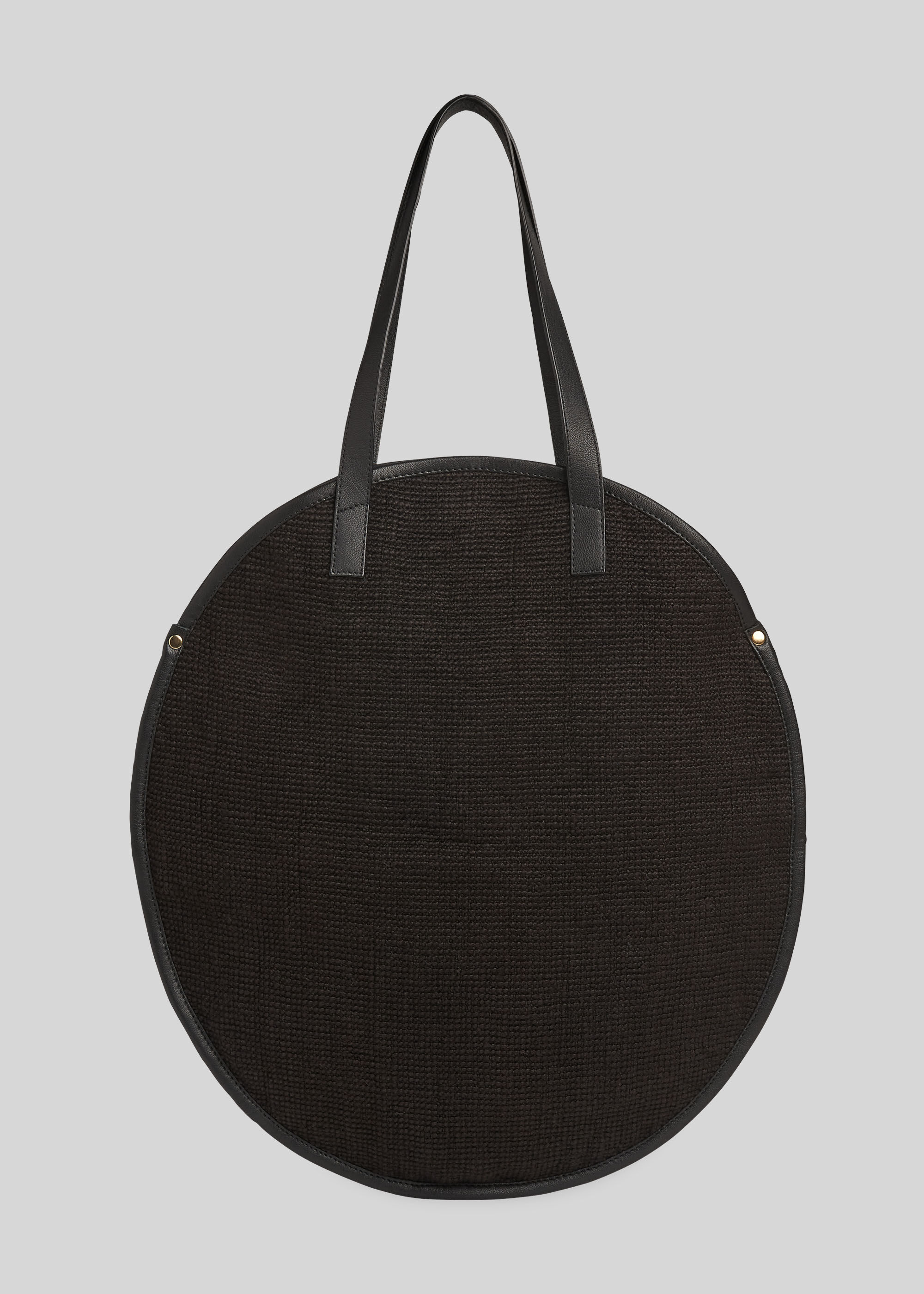 Round black bag best sale