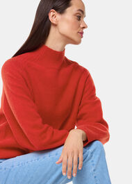 Wool Funnel Neck Knit