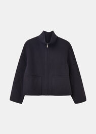 Funnel Neck Double Face Jacket