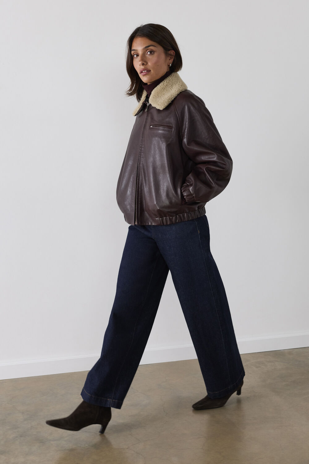 Dark Denim Stretch Full Length Jean