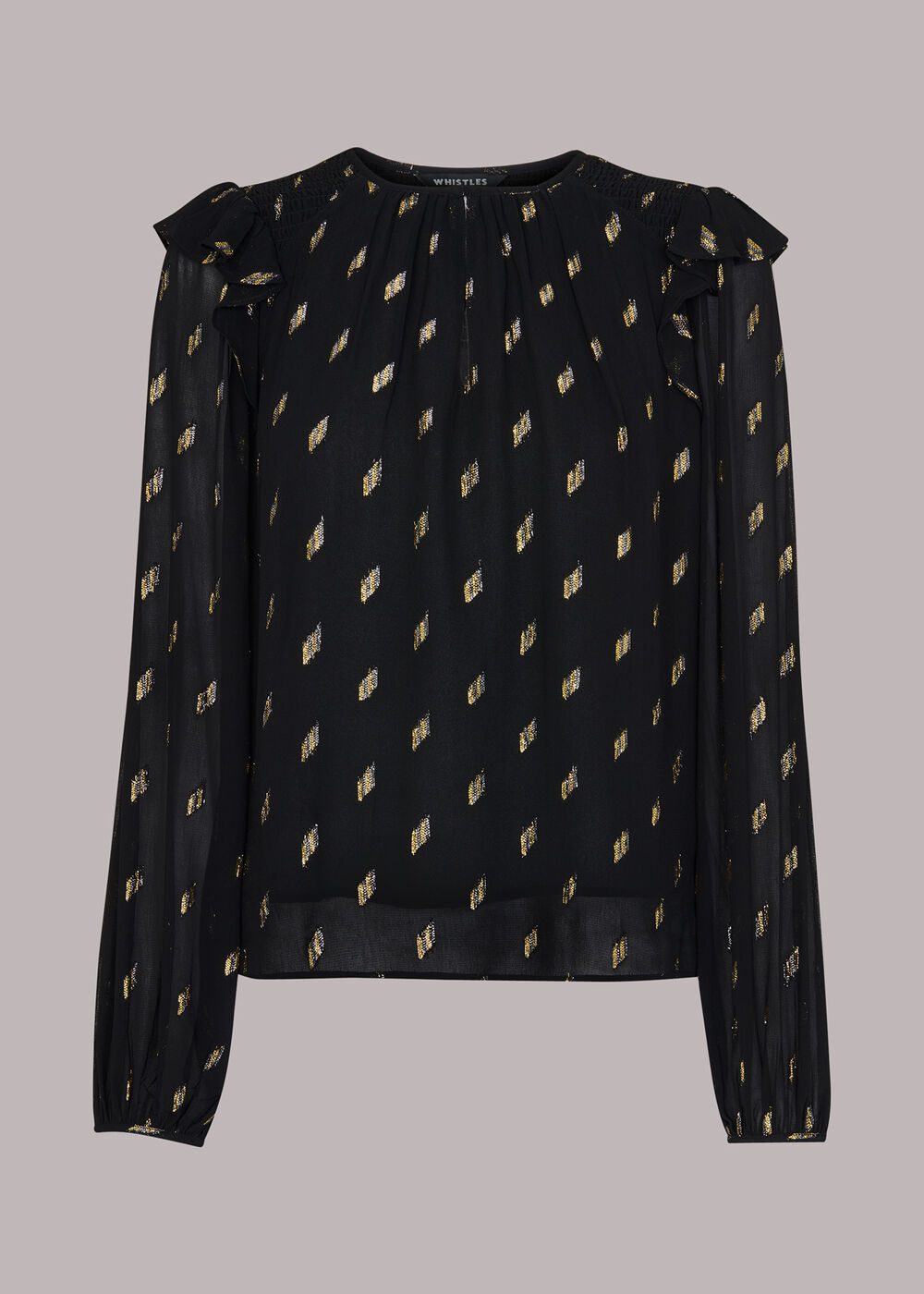 Metallic Dobby Top