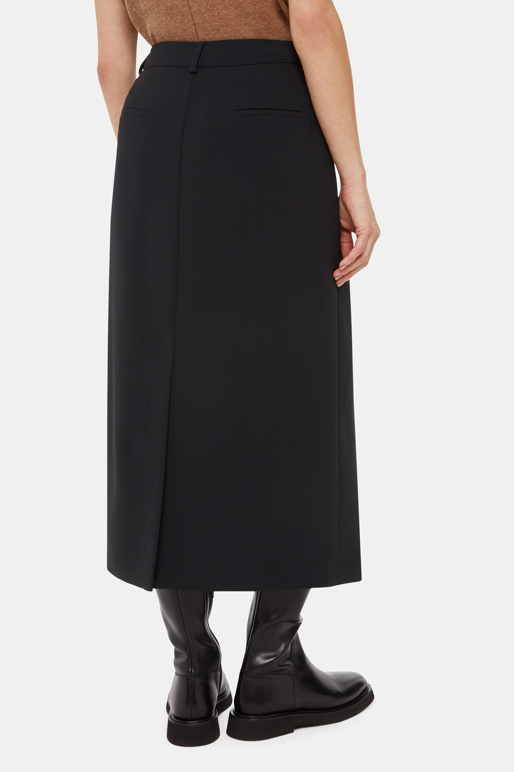 Petite Abigail Tailored Midi Skirt