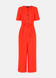 Linen Button Jumpsuit