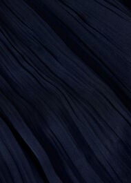 Plisse Column Midi Skirt