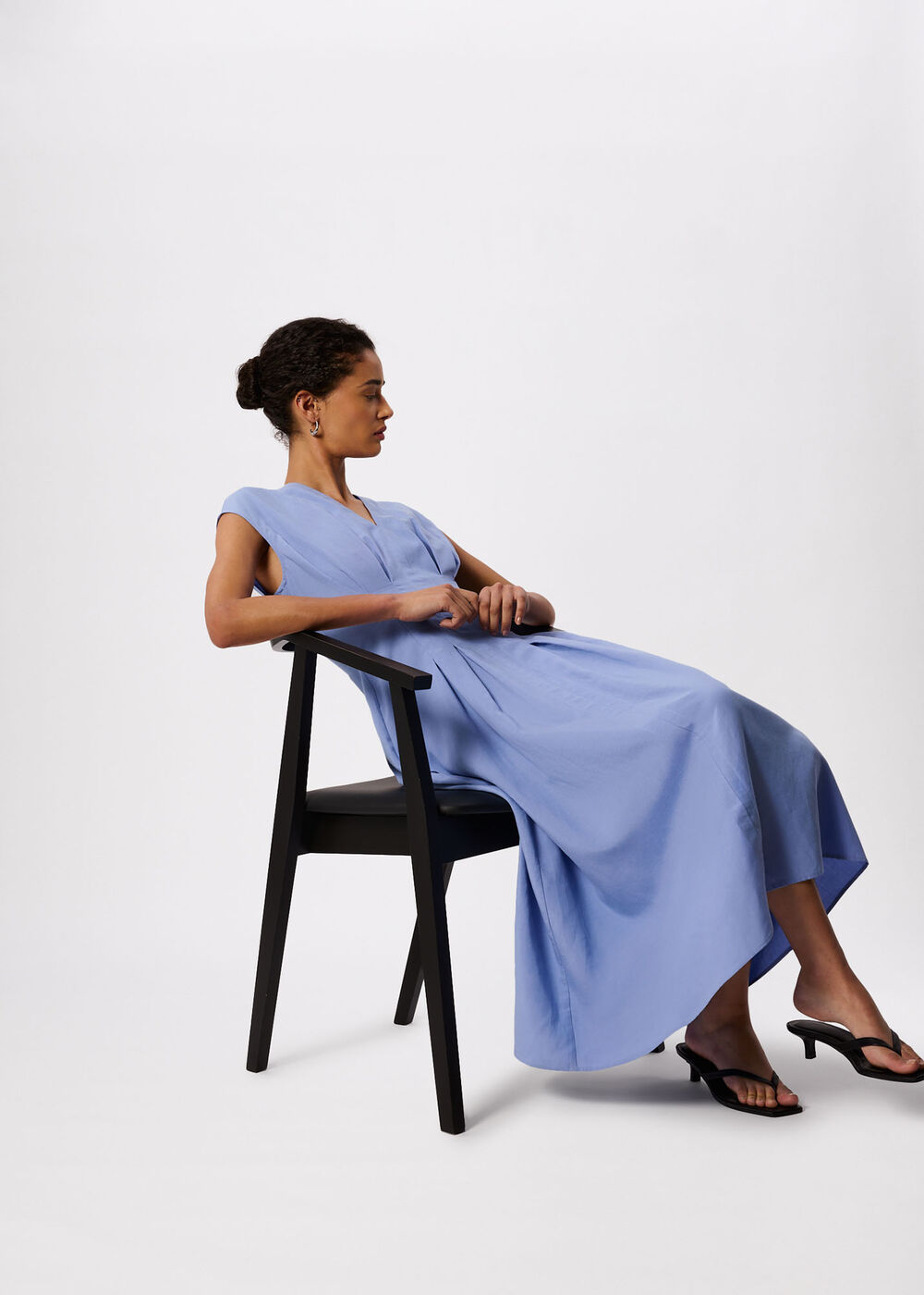 Panel Linen Blend Dress