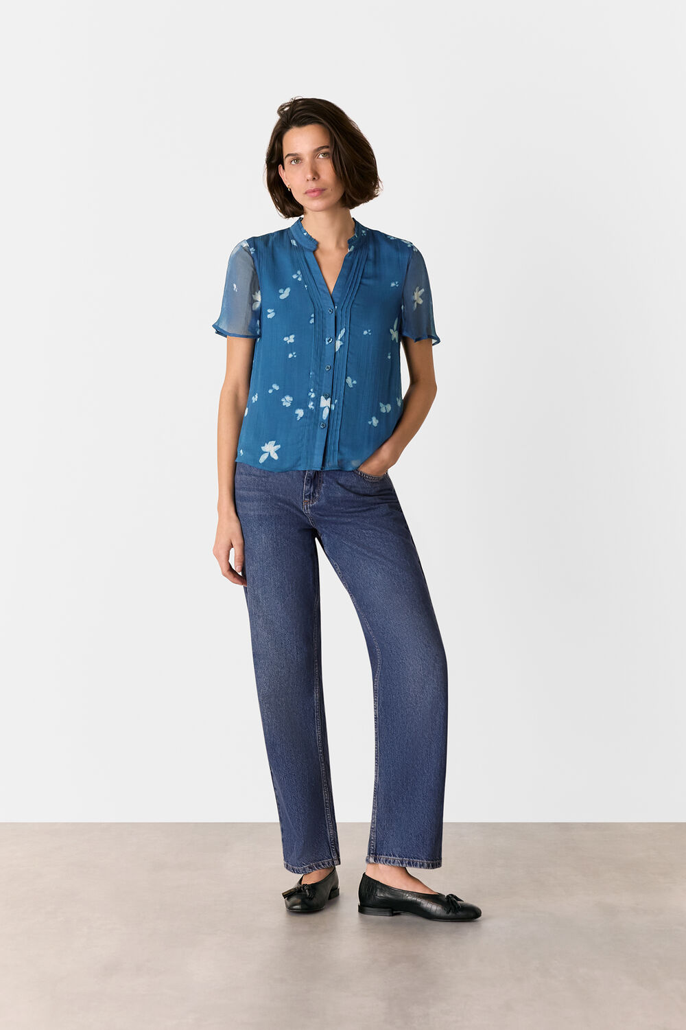Sun Bleached Floral Blouse
