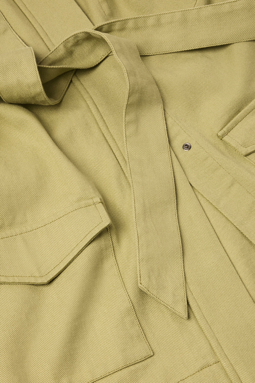 Belted Cotton Safari Jacket