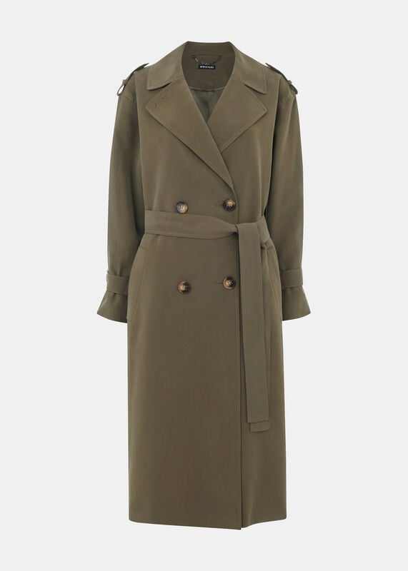 Khaki Riley Trench Coat