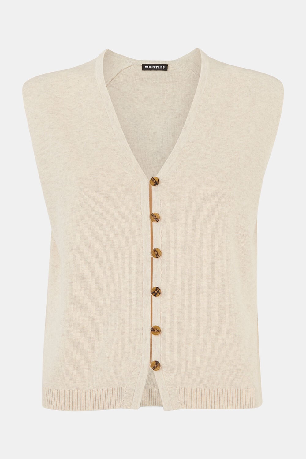 Oatmeal Bailey Button Through Tank