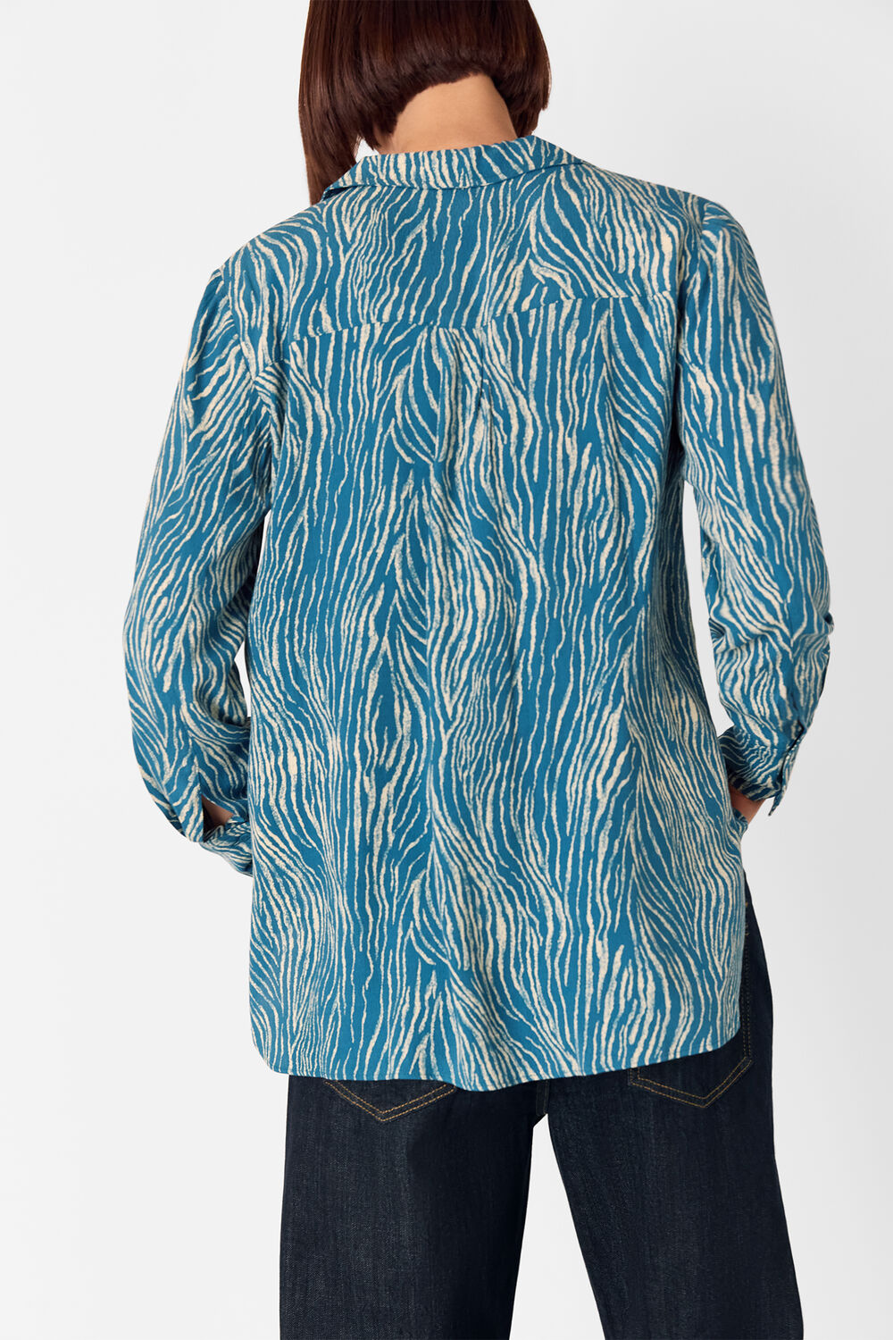 Zebra Button Up Shirt