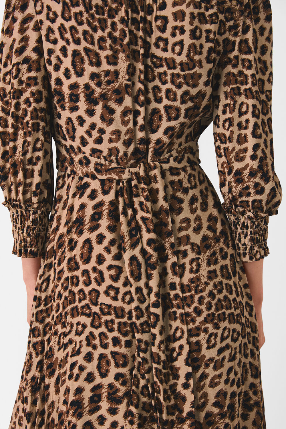 Jungle Cheetah Shirred Dress