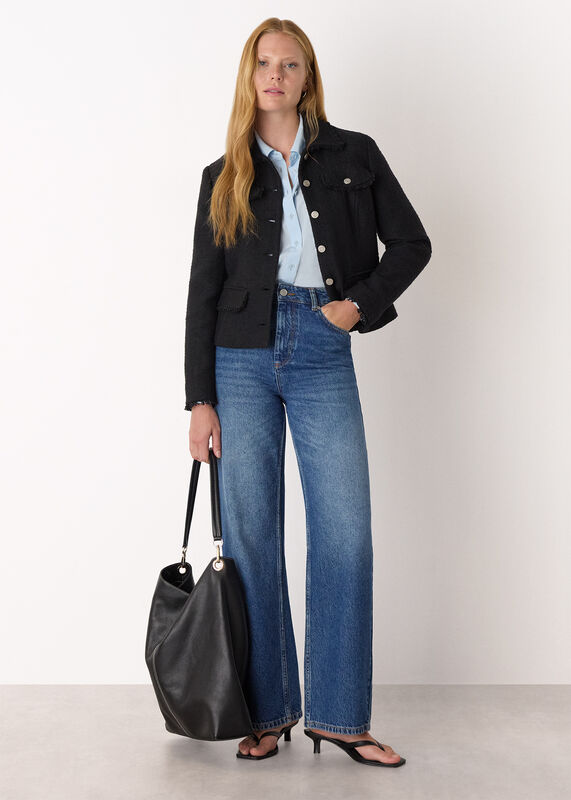 Black Lucie Boucle Jacket