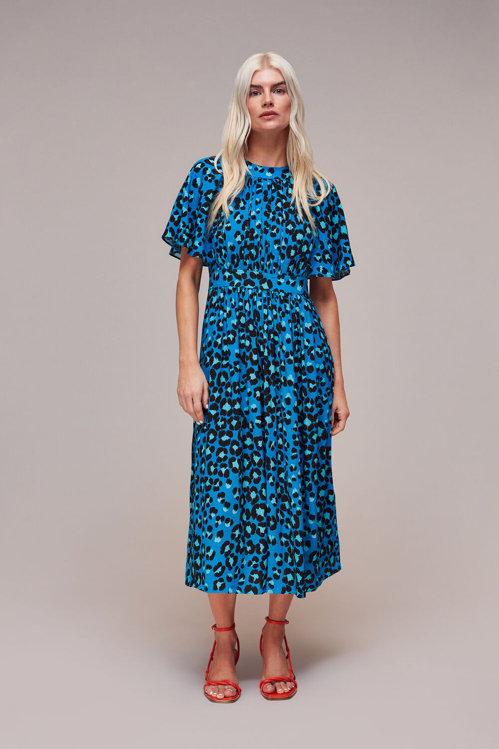 Petite Painted Leopard Amelia Dress