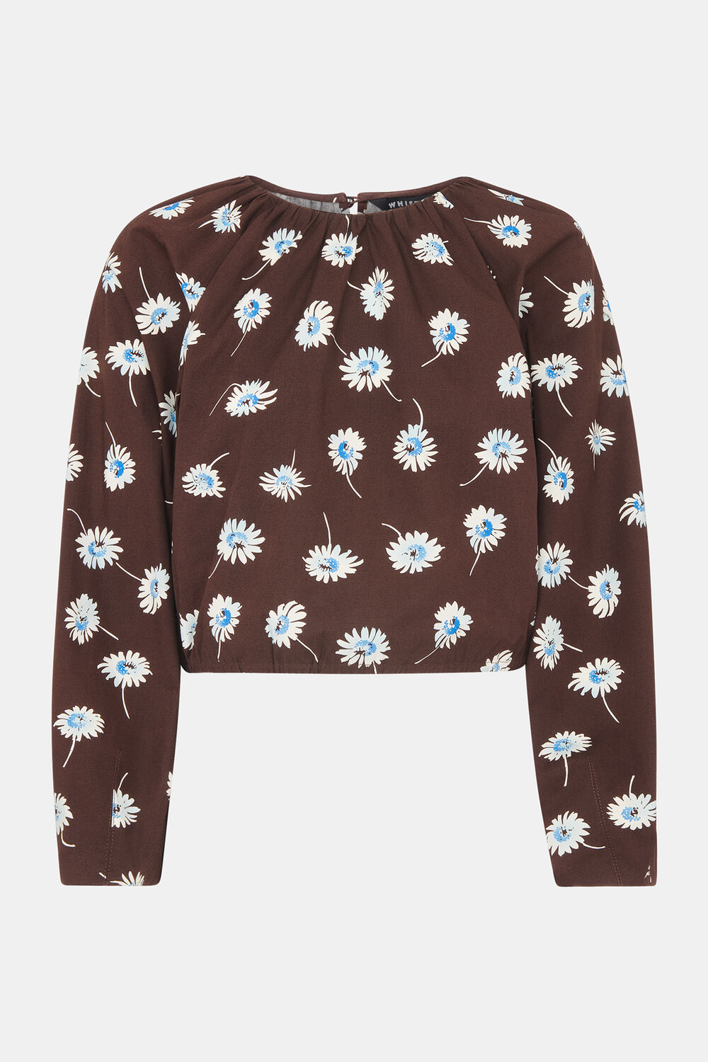 Watercolour Daisy Poplin Top