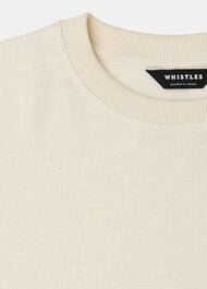 Textured Relaxed Jersey Top