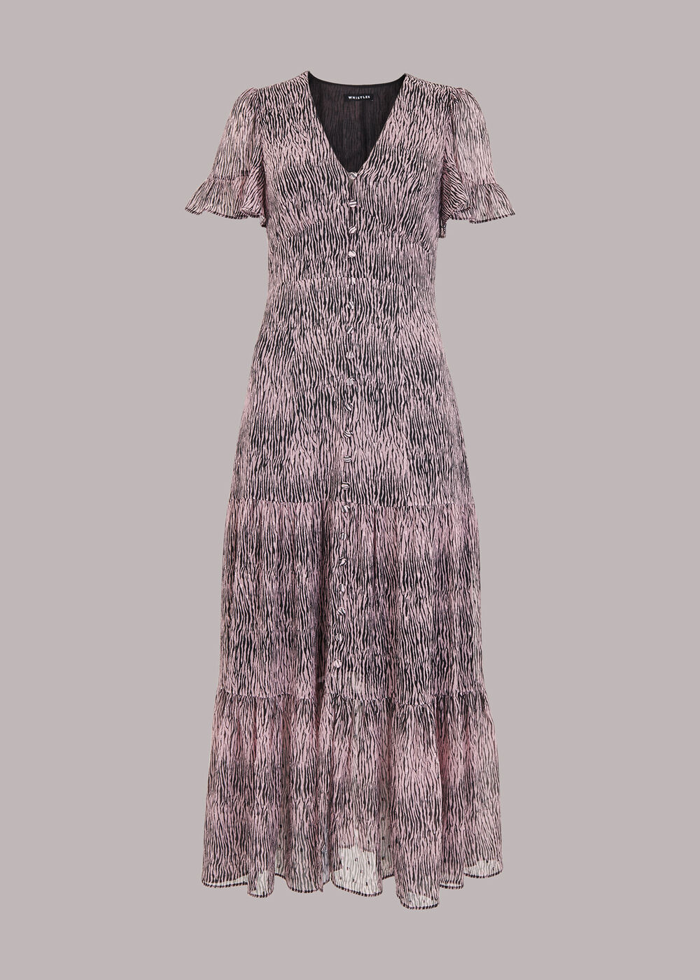 Tiger Dobby Midi Dress