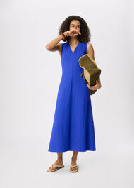 V Neck Textured Dress