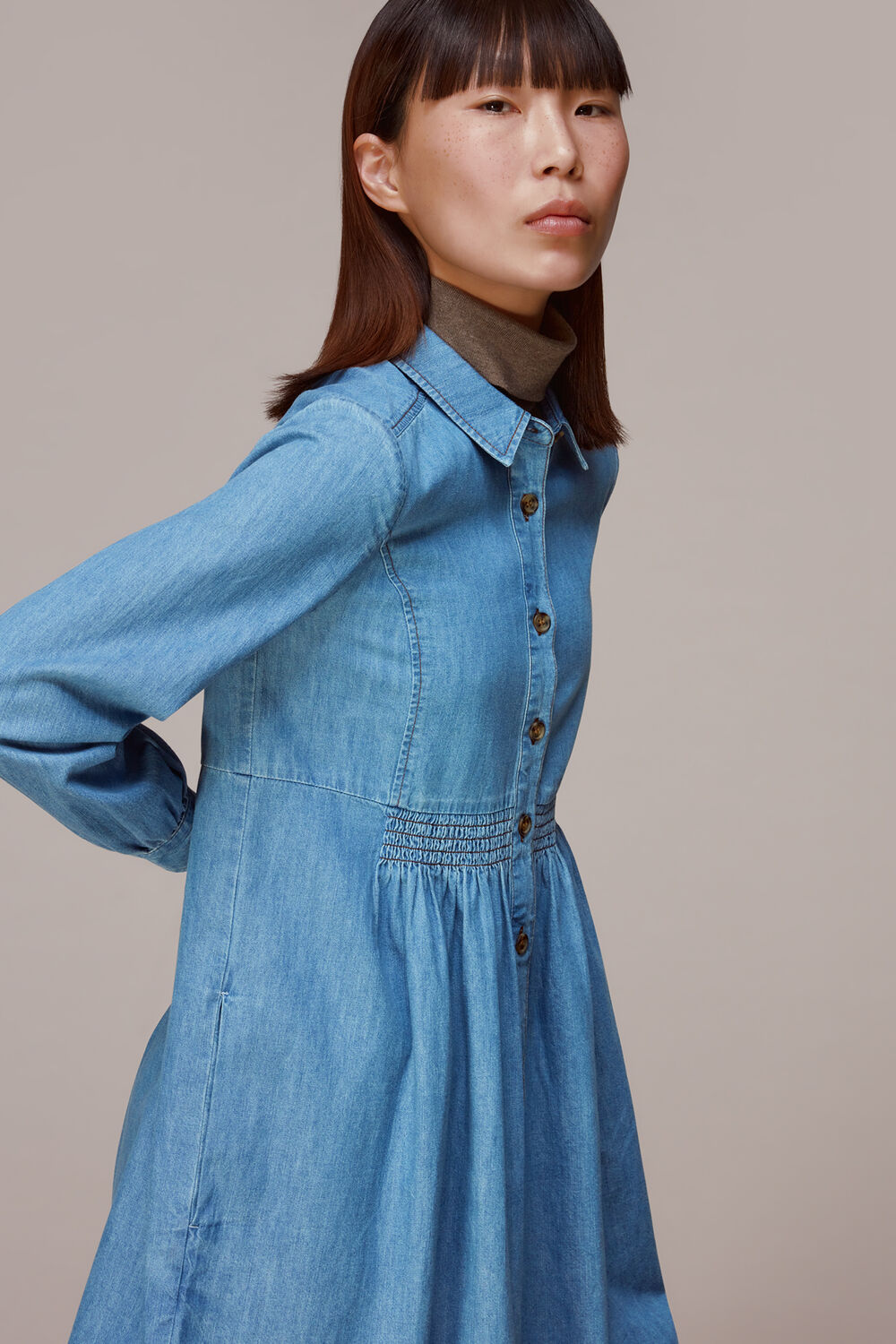 Denim Chambray Dress
