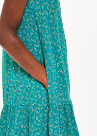 Petite Floral Crescent Flippy Dress
