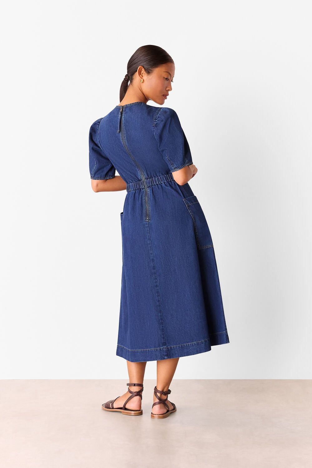 Petite Midi Short Sleeve Dress