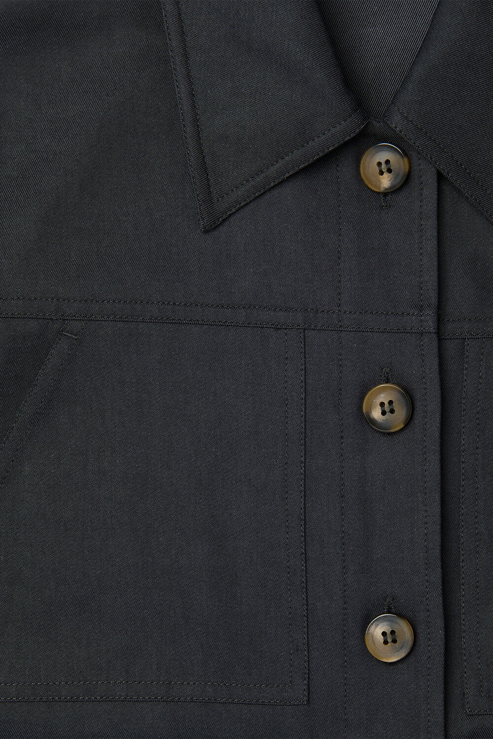 Washed Black Mia Pocket Detail Jacket