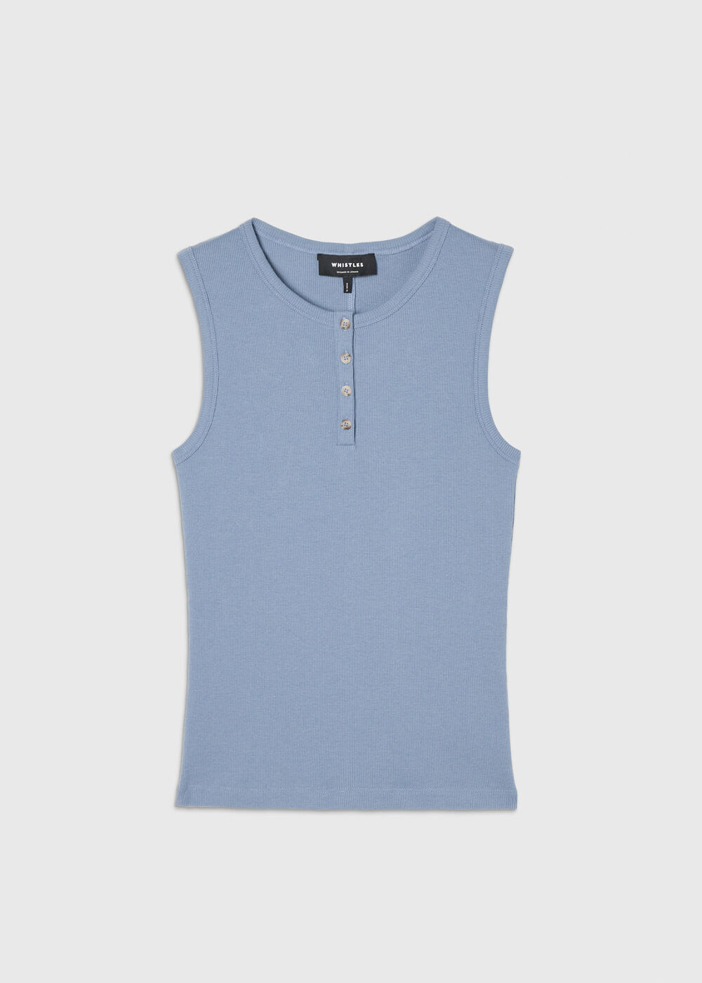 Henley Button Front Tank