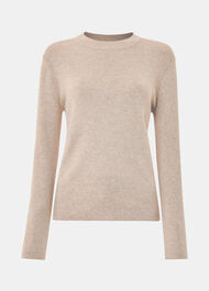 Keyhole Back Crew Neck Knit