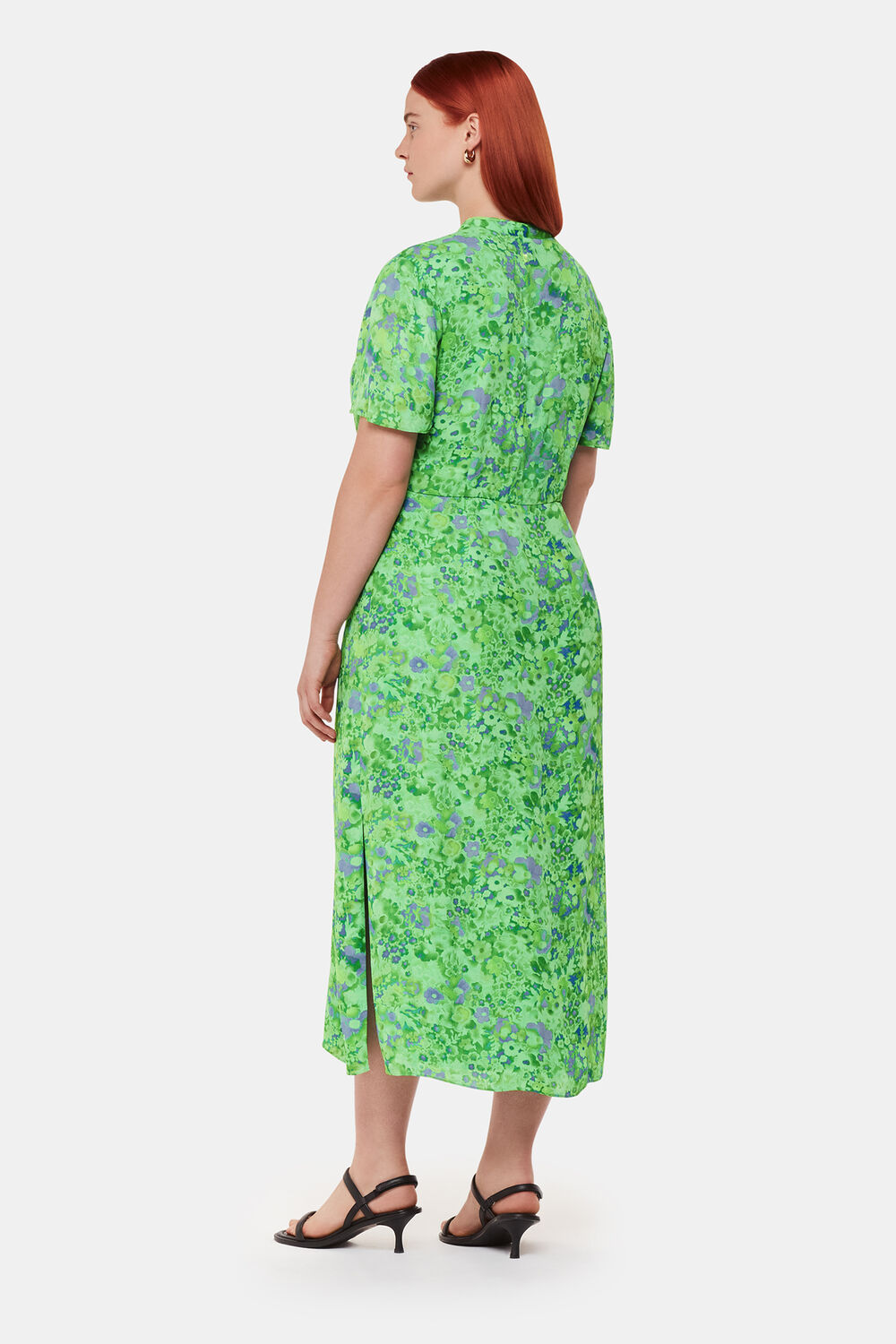 Green Lucid Floral Bonnie Dress