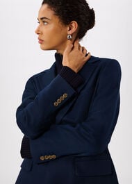 Relaxed Hopsack Blazer