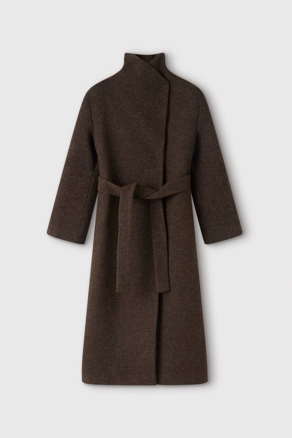 Petite Morgana Wool Funnel Wrap Coat
