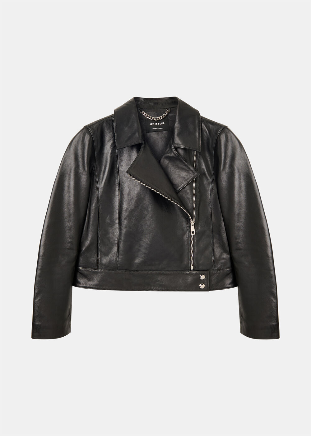 Clean Zip Leather Jacket