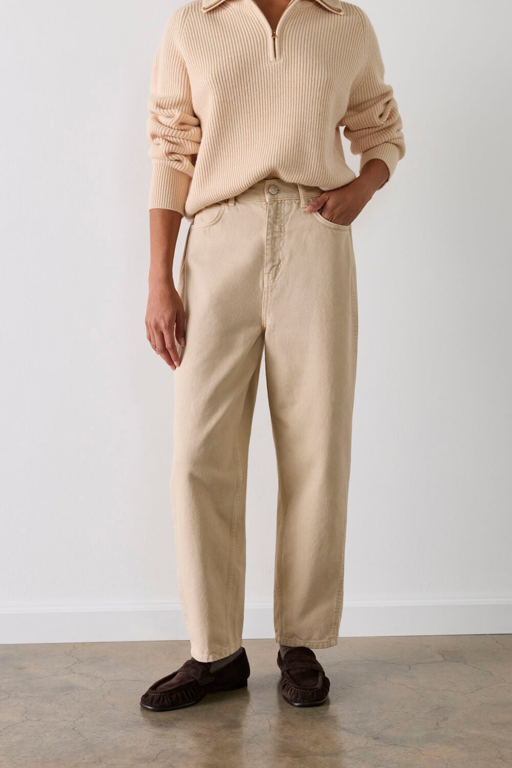 Stone Authentic Barrel Leg Jean