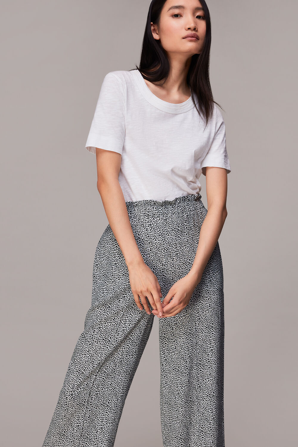 Gradient Leopard Print Trouser