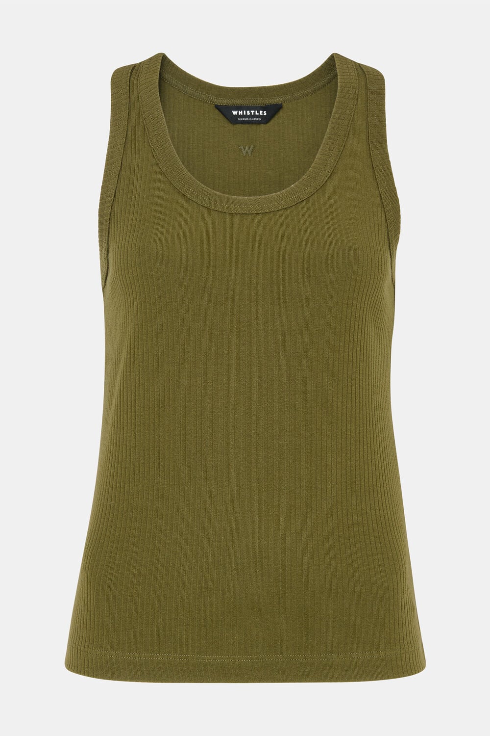 Khaki Ultimate Ribbed Scoop Vest