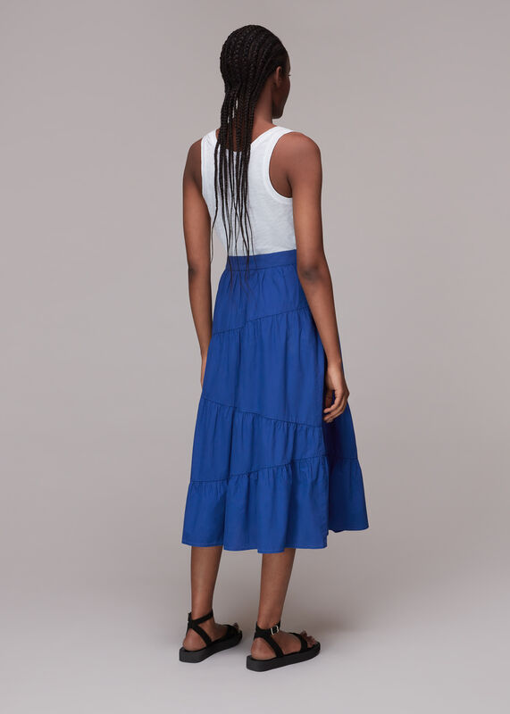 Blue Maria Full Tiered Skirt