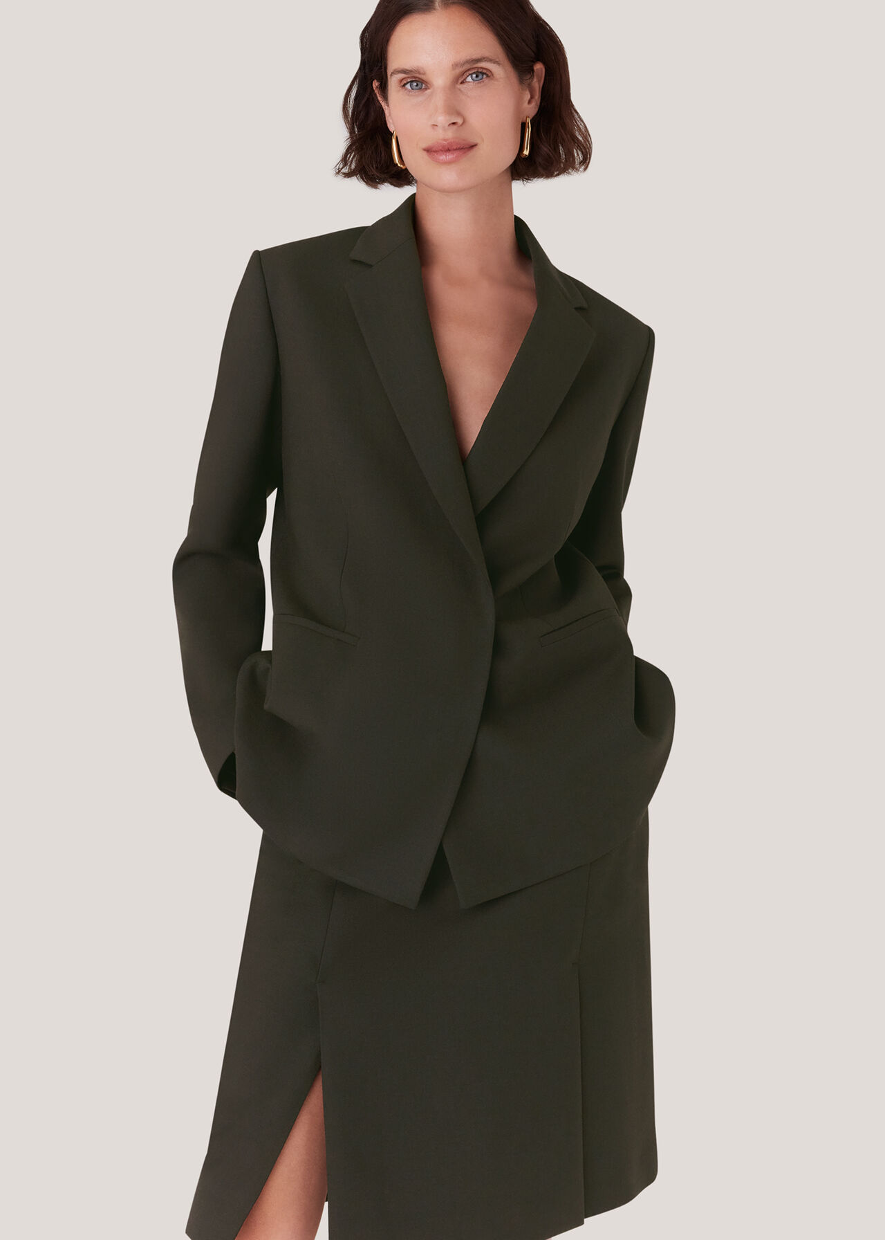 Natalie Wool Blend Skirt