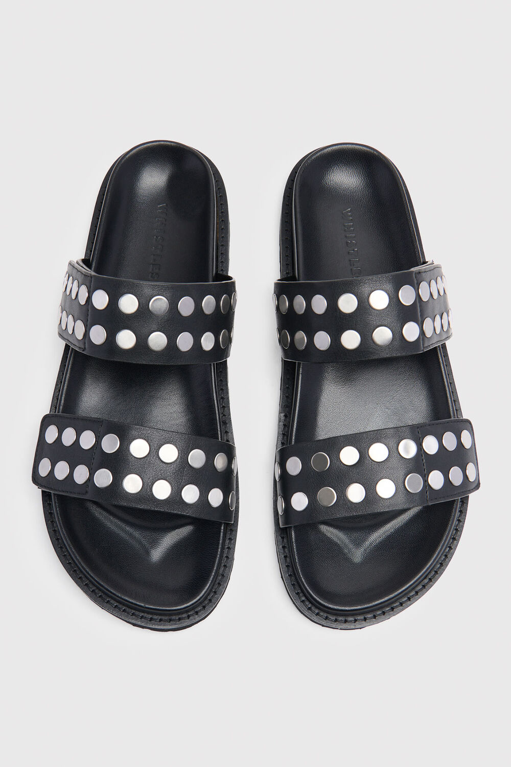 Black Studded Slider
