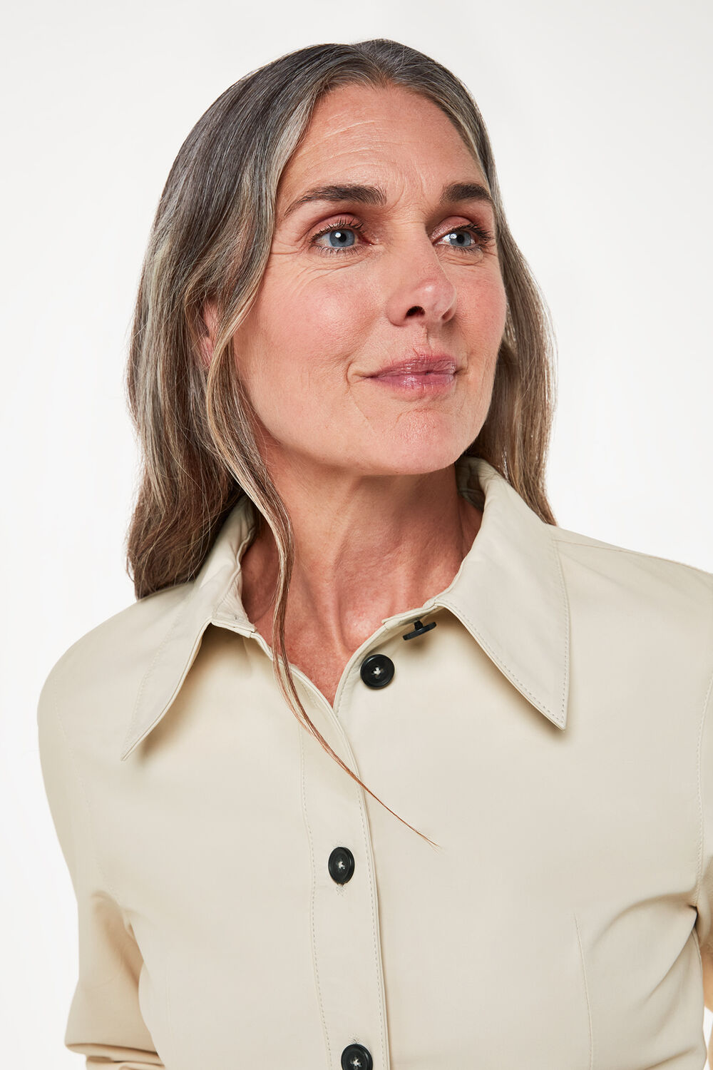 Kelly Slim Leather Shirt