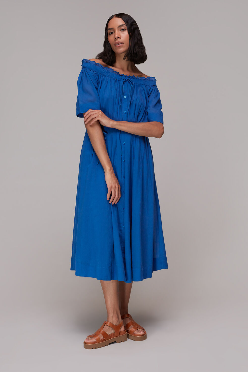 Bardot Trapeze Midi Dress