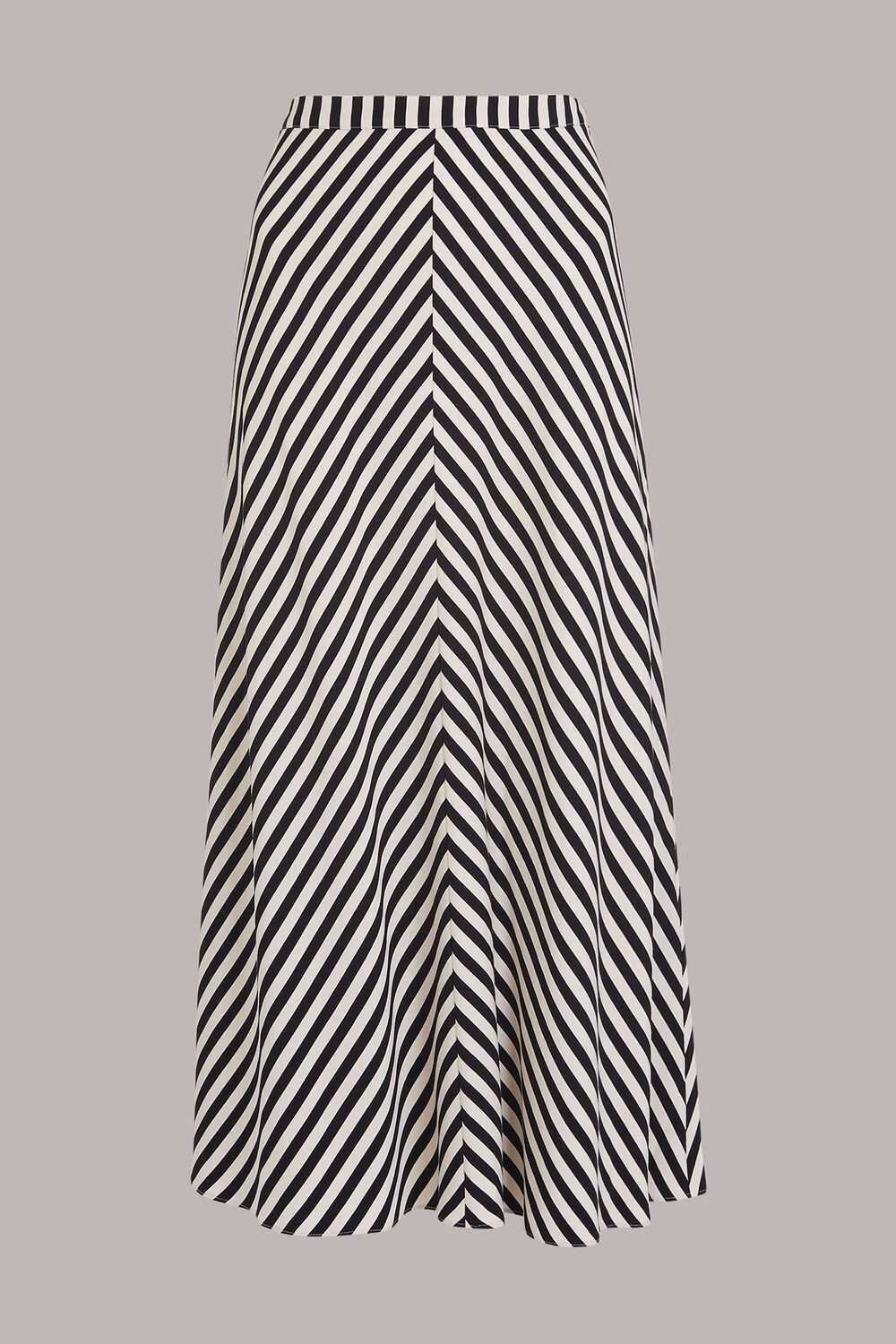Diagonal Stripe Skirt