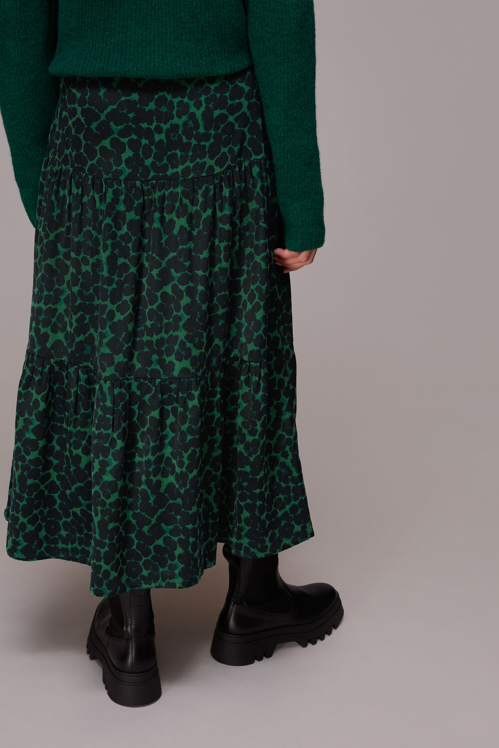 Smudge Animal Tiered Skirt